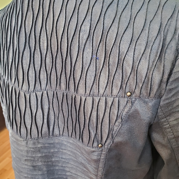 Erin London large petite jacket. Navy blue. - Picture 4 of 7